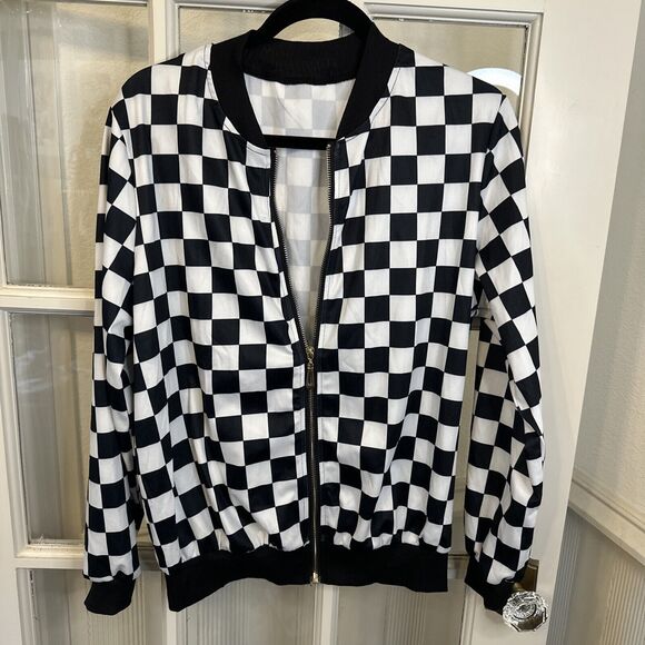 Racing Flag Full Zip Jacket Women's L Car Racing - Picture 2 of 10